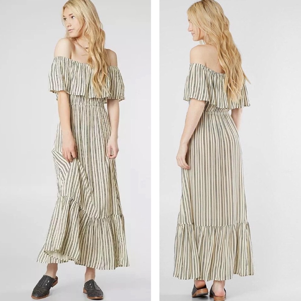 Billabong summer vives striped maxi dress